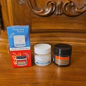 Christophe Robin Perfect Hair Duo Detox Scrub and Repair Mask--NIB